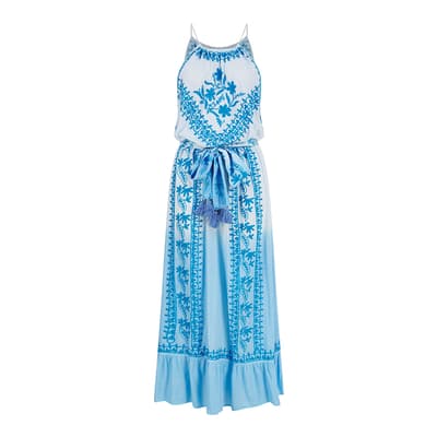 Blue Ombre Poppy Maxi Dress