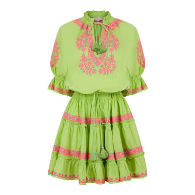 Lime & Pink Amar  Dress