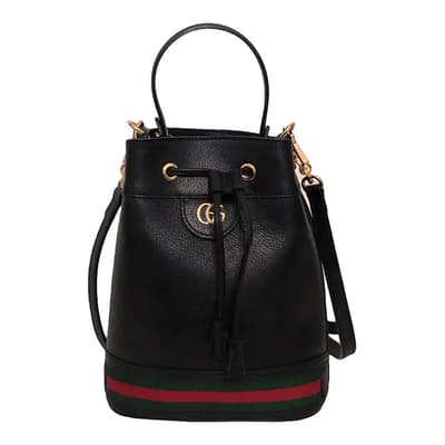 Black Ophidia GG Bucket Bag