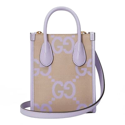 Pink Ophidia Jumbo GG Mini Bucket Bag