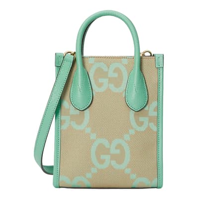 Mint Ophidia GG Mini Tote Bag