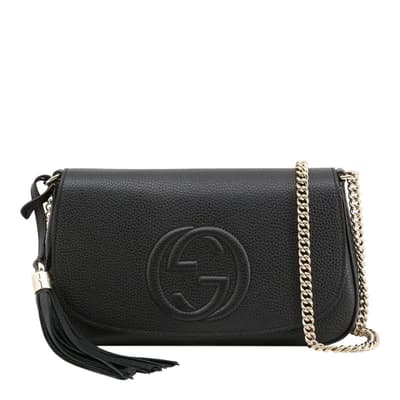 Black Soho Hobo Crossbody Bag