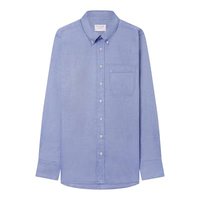 Blue Classic Fit Oxford Cotton Shirt