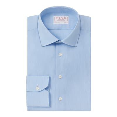 Blue Slim Fit Cotton Shirt