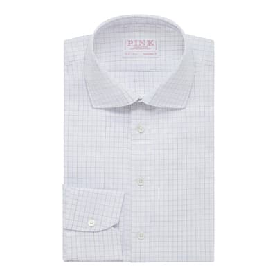 Mutli Graph Check Tailored Fit Cotton Shirt