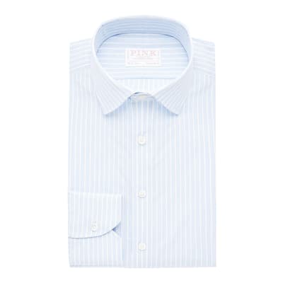 Blue Stripe Tailored Fit Cotton Shirt