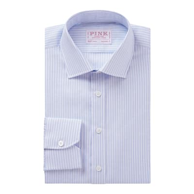 Blue Stripe Tailored Fit Cotton Shirt