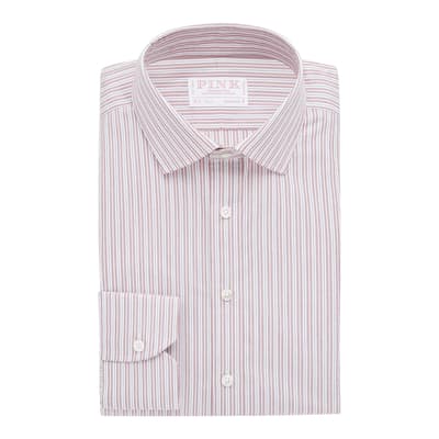 Red Stripe Tailored Fit Cotton Shirt