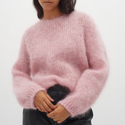 Pink Wool Blend Petra Pullover