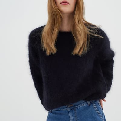 Black Wool Blend Petra Pullover