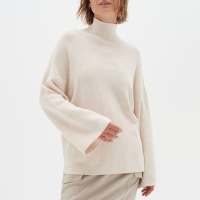 Cream Cashmere Cotton Blend Jumper