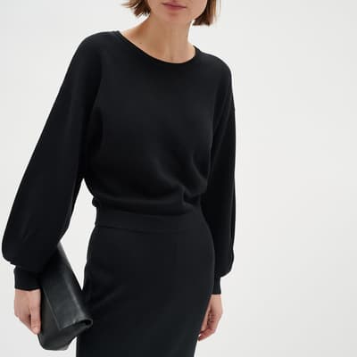 Black Wanetta Neck Dress