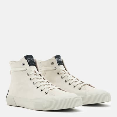 White Dumont High Top Trainers