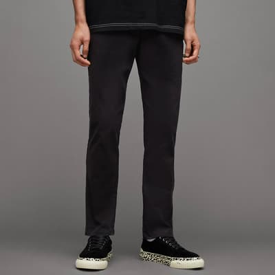 Black Walde Straight Trousers