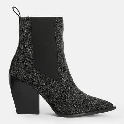 Black Ria Sparkle Boots