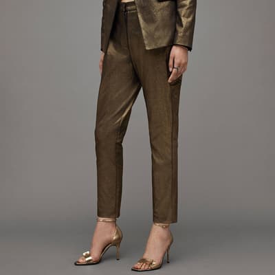 Gold Micah Tailored Trousers