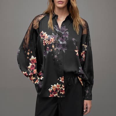 Black Oana Stargazer Shirt