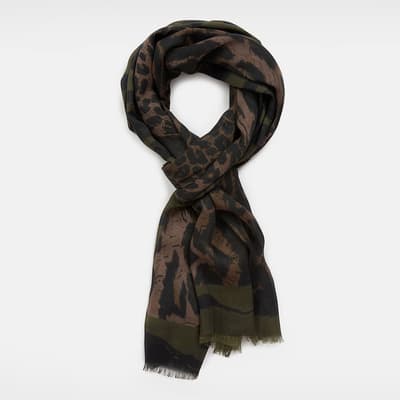 Khaki Kiku Scarf