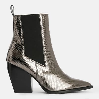 Grey Ria Snake Boots