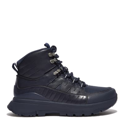 Navy Neo D Hyker Leather Outdoor Boots