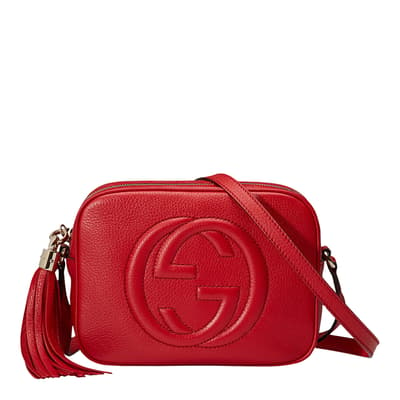 Red Gucci Soho Disco Crossbody Bag