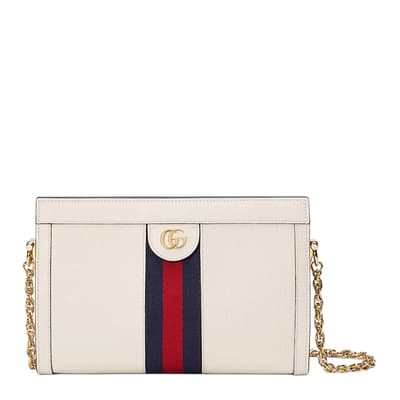 White Gucci Ophidia Small Shoulder Bag