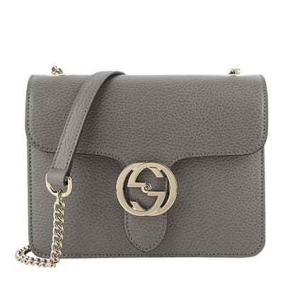 Grey Gucci Interlocking Crossbody Bag