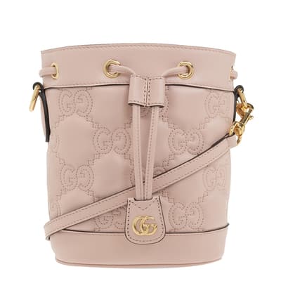 Pink Matelasse Leather GG Bucket Bag