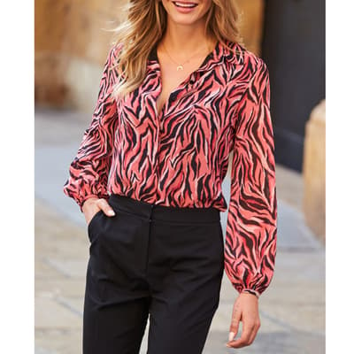 Red Animal Print Shirt