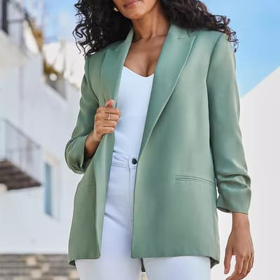 Sage Relaxed Fit Longline Blazer