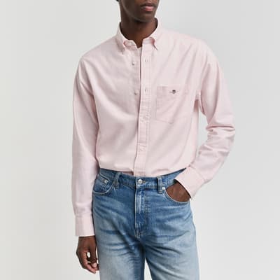 Pale Pink Regular Oxford Shield Shirt