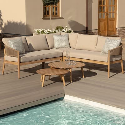 SAVE  £594 - Porto Corner Sofa Set - Sandstone