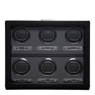 Black Viceroy 6 Piece Watch Winder