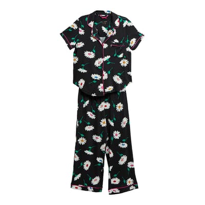 Black & White Print Long Pyjamas 