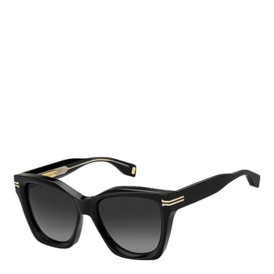 Black Rectangular Geometrical Sunglasses 54mm