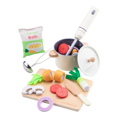 Play Food Wooden Soup Kitchen