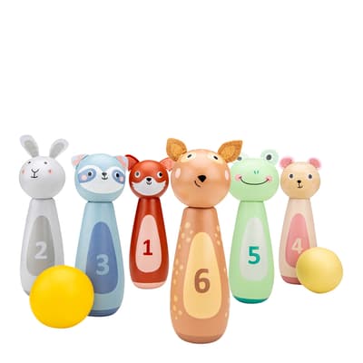 Animals Bowling Wooden Set