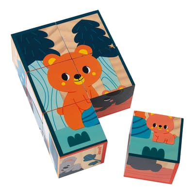 6 piece Animal Wooden Blocks