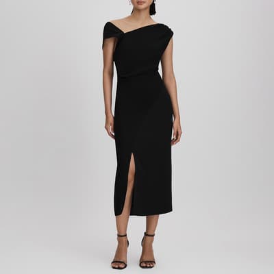 Black Miller Midi Dress