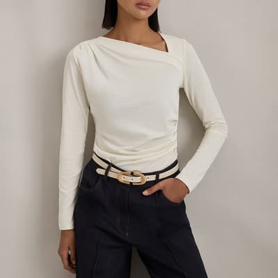 Ivory Sandy Cut Out Top   