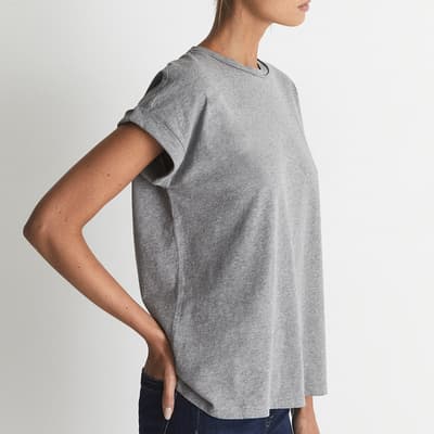 Grey Tereza Cotton T-Shirt 