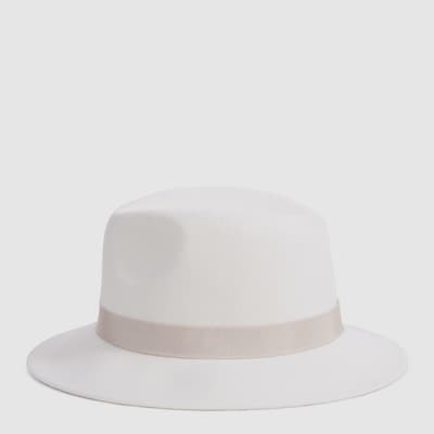 Ivory Ally Wool Fedora Hat