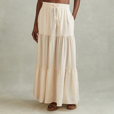 Nude Tammy Drawstring Maxi Skirt