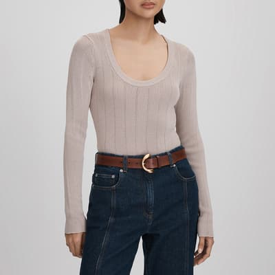 Nude Sierra Scoop Neck Top