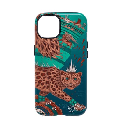 Snow Leopard iPhone Case iPhone 12 Mini, Teal