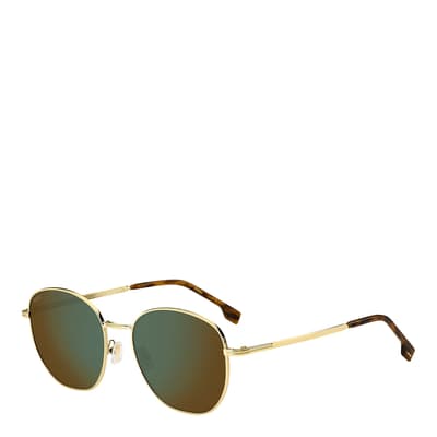 Gold Rectangular Sunglasses 56mm