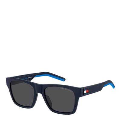 Matte Blue Rectangular Sunglasses 54mm