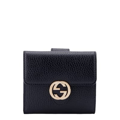 Gucci Black Mini Interlocking Wallet