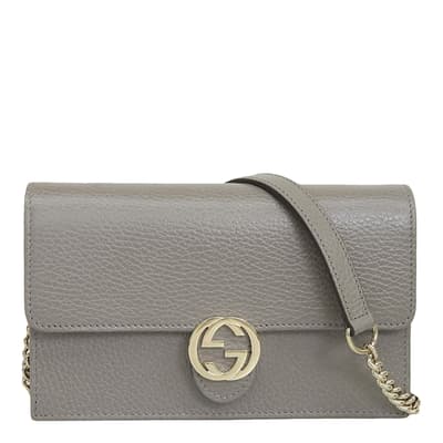 Grey Gucci Interlocking Crossbody Bag