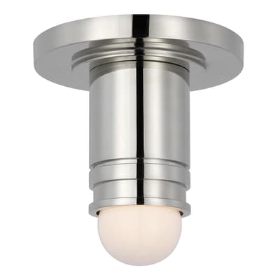 Top Hat Mini Monopoint Flush Mount in Polished Nickel